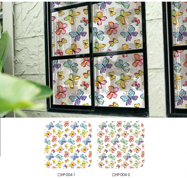 Static Window Film - Printed Static Film - HP-004