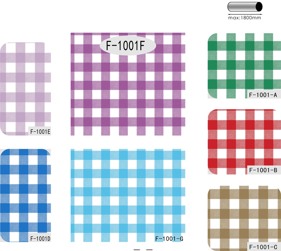 Table Cover - Printed Table Cover - Creative Designs (Plaid,Stripe,Dot) Table Cover - F-1001