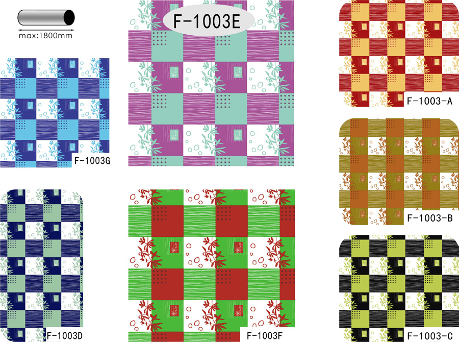 Table Cover - Printed Table Cover - Creative Designs (Plaid,Stripe,Dot) Table Cover - F-1003