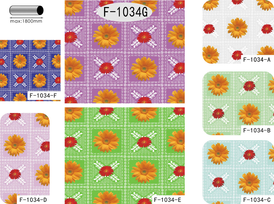 Table Cover - Printed Table Cover - Flowers Series Table Cover - F-1034