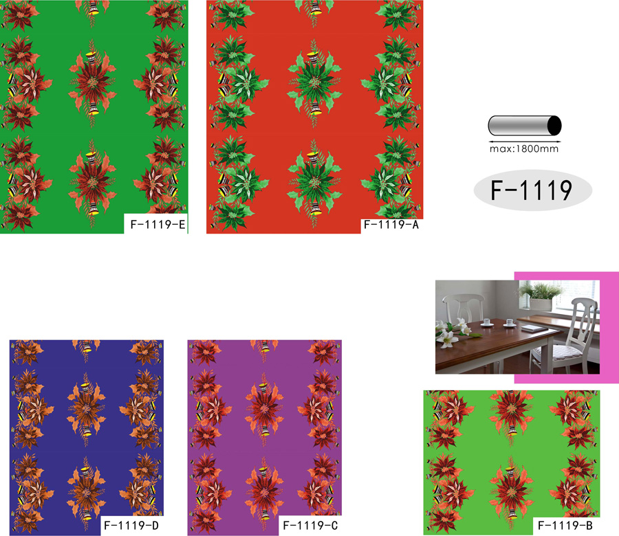 Table Cover - Printed Table Cover - Christmas Series Table Cover - F-1119