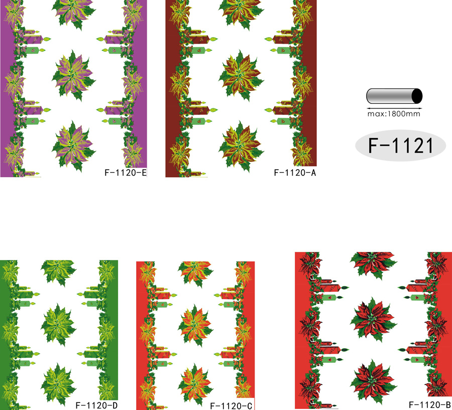Table Cover - Printed Table Cover - Christmas Series Table Cover - F-1121