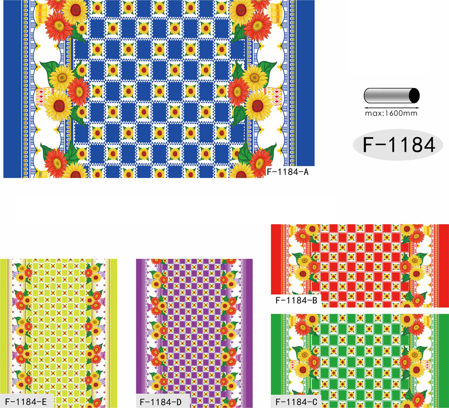 Table Cover - Printed Table Cover - Flowers Series Table Cover - F-1184
