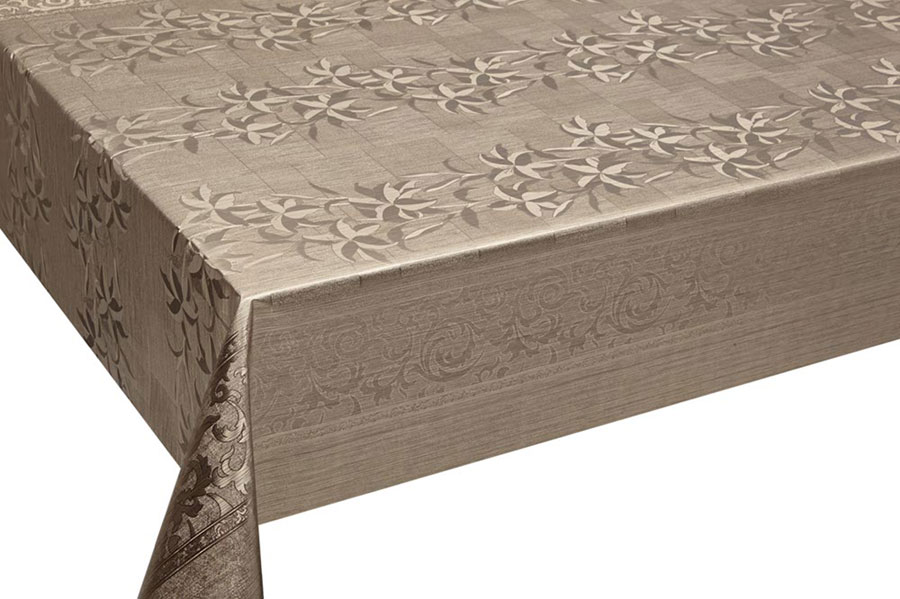 Table Cover - Gold Or Silver Table Cover - Emboss With Spunlace Backing Table Cover - F5003-3