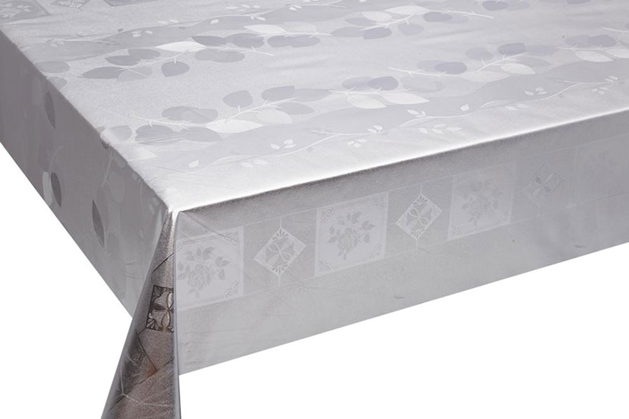 Table Cover - Gold Or Silver Table Cover - Emboss With Spunlace Backing Table Cover - F5005-1