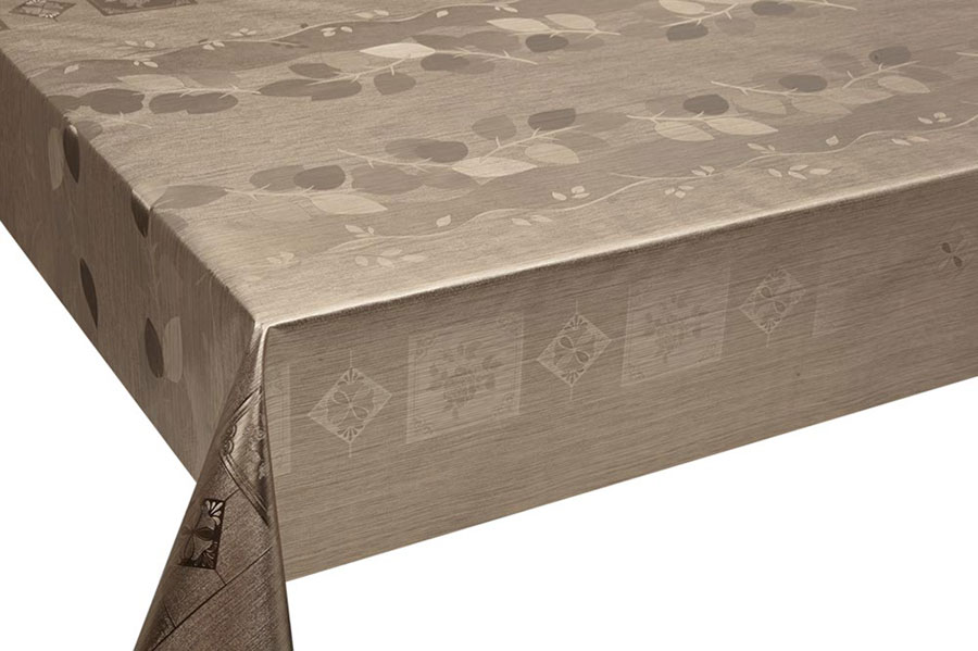 Table Cover - Gold Or Silver Table Cover - Emboss With Spunlace Backing Table Cover - F5005-3