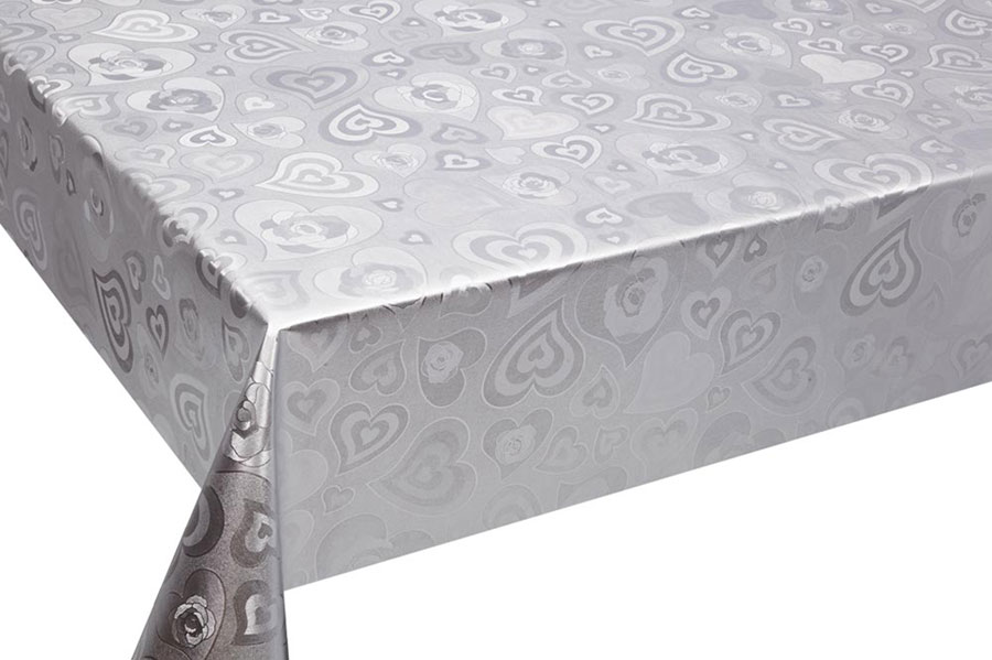 Table Cover - Gold Or Silver Table Cover - Emboss With Spunlace Backing Table Cover - F5008-1