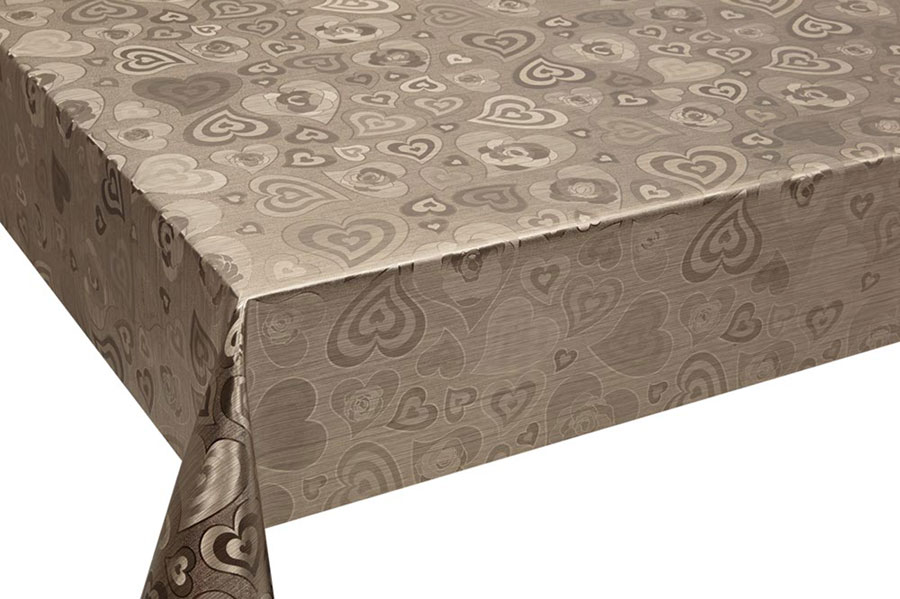 Table Cover - Gold Or Silver Table Cover - Emboss With Spunlace Backing Table Cover - F5008-3