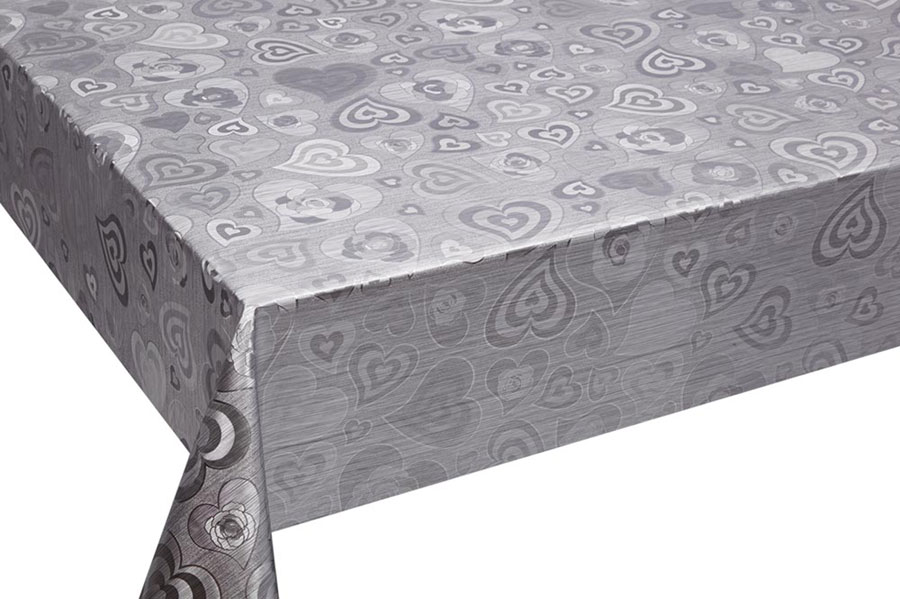 Table Cover - Gold Or Silver Table Cover - Emboss With Spunlace Backing Table Cover - F5008-4