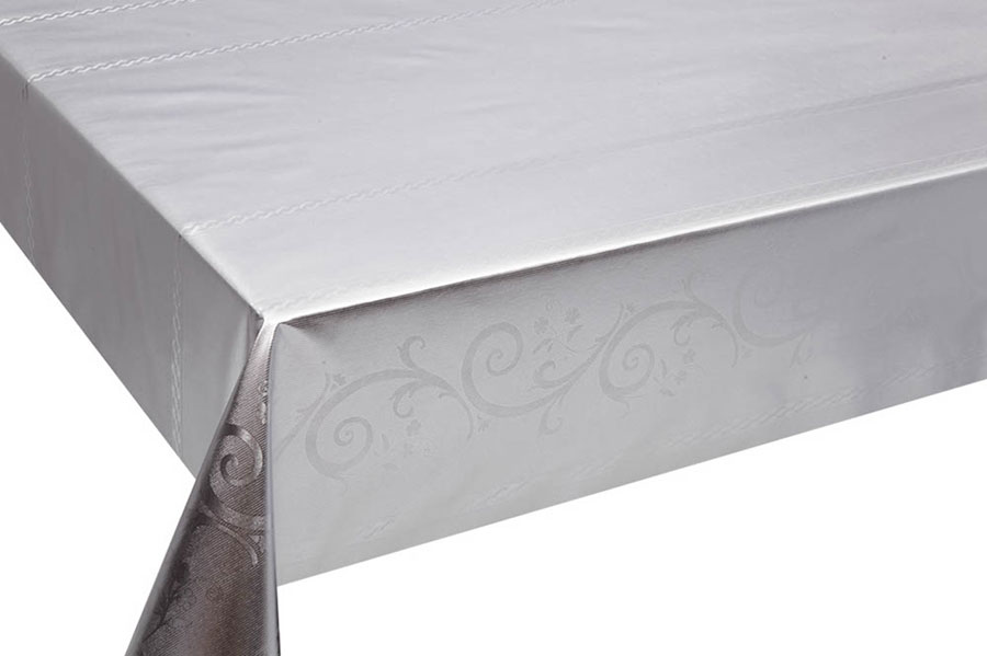 Table Cover - Gold Or Silver Table Cover - Emboss With Spunlace Backing Table Cover - F5023-1
