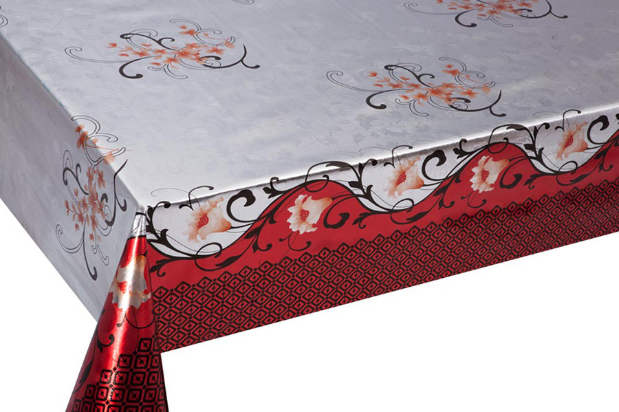 Table Cover - Gold Or Silver Table Cover - Double Face Printed Table Cover - F8015-1