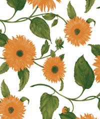 Table Cover - Printed Table Cover - Flowers Series Table Cover - F-1046