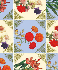 Table Cover - Printed Table Cover - Flowers Series Table Cover - F-1064