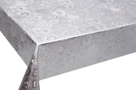 Table Cover - Gold Or Silver Table Cover - Emboss With Spunlace Backing Table Cover - F5008-1