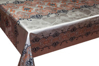 Table Cover - Gold Or Silver Table Cover - Double Face Printed Table Cover - F8023-1