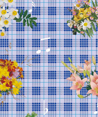 Table Cover - Printed Table Cover - Flowers Series Table Cover - H036
